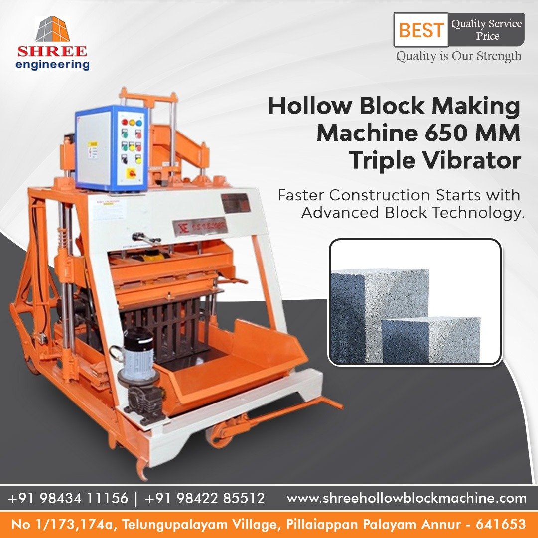 Hollow Block Making Machine Manufacturers in India